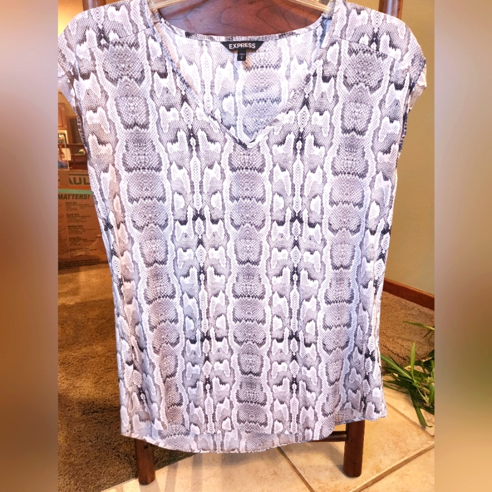 Snake print blouse